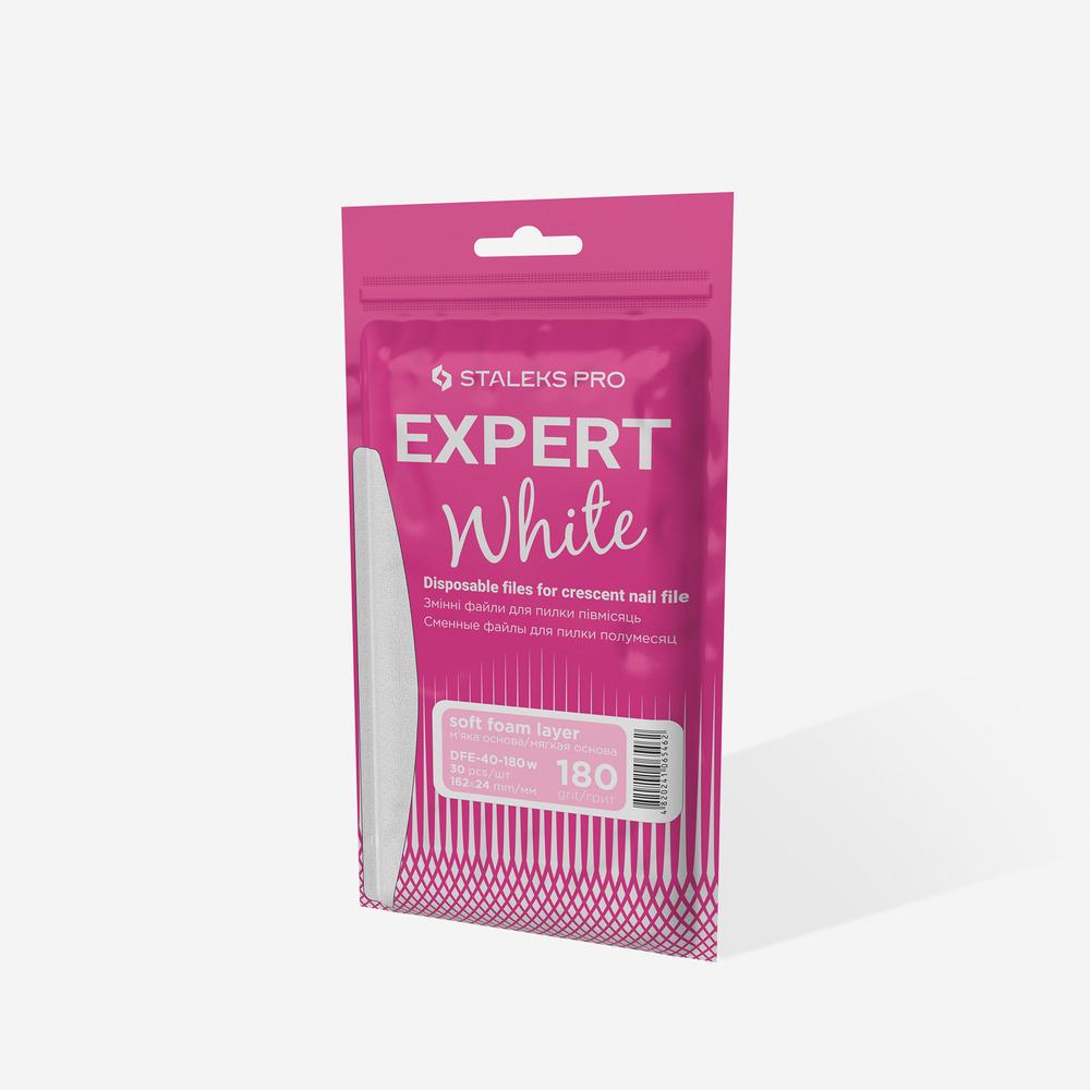 DFE-40-180w_1 Jednokratne turpije za nokte polumjesec Expert 40, 180grit 30kom - Slika 1